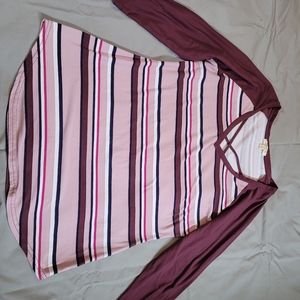 Ultra flirt striped shirt